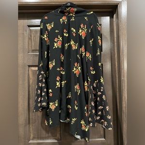 Free people Tunic- Dual floral print- SZ: Large